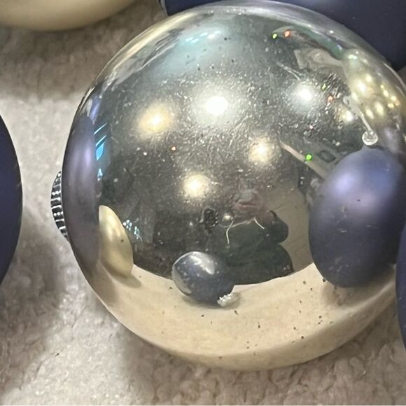 Christmas by Krebs Glass Snowman 12 Ornament Set Periwinkle Glitter - Picture 10 of 14